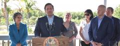 Gov. DeSantis in Stuart with Jacqui Thurlow-Lippisch
