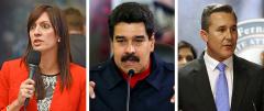 Jeanette Nunez, Nicolas Maduro and Rene Garcia