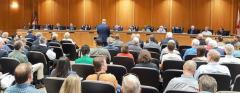 Jon Steverson addresses the St. Johns River and Suwannee River water management district boards