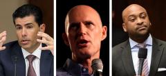 Jose Oliva, Rick Scott and Oscar Braynon