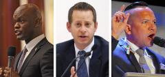 Kionne McGhee, Jared Moskowitz and Carlos Guillermo Smith