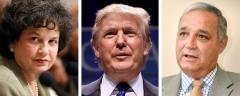 Lois Frankel, Donald Trump and Jeff Miller Lois Frankel, Donald Trump and Jeff Miller