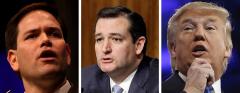 Marco Rubio, Ted Cruz, and Donald Trump Marco Rubio, Ted Cruz, and Donald Trump