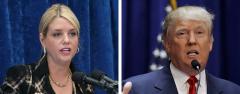 Pam Bondi and Donald Trump