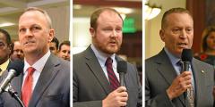 Richard Corcoran, Matt Caldwell and Ralph Masullo