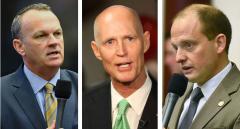 Richard Corcoran, Rick Scott and José Javier Rodríguez
