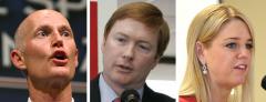 Rick Scott, Adam Putnam, and Pam Bondi
