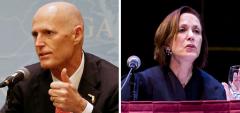 Rick Scott and Barbara Pariente