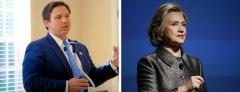 Ron DeSantis and Hillary Clinton Ron DeSantis and Hillary Clinton