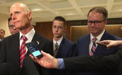 Gov. Rick Scott with the Pettys Thursday